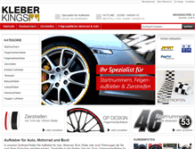 Tablet Screenshot of kleberkings.de